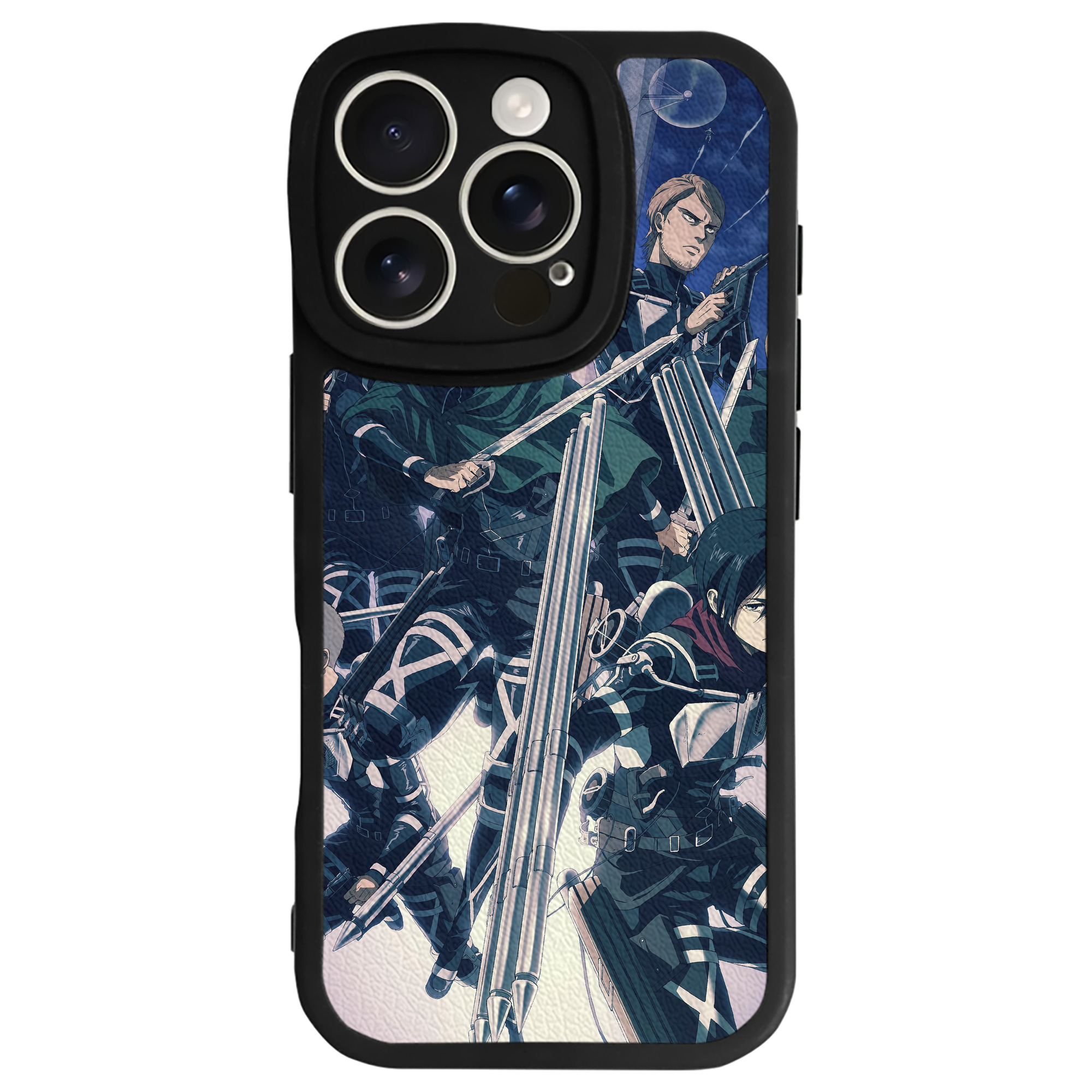 （画像用） 進撃の巨人 Attack on Titan 【iPhone 16シリーズ対応】シリコンスマホケース（レザー調） 材質：シリコン